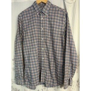 Men’s Alan Paine England Plaid Button Down Shirt M